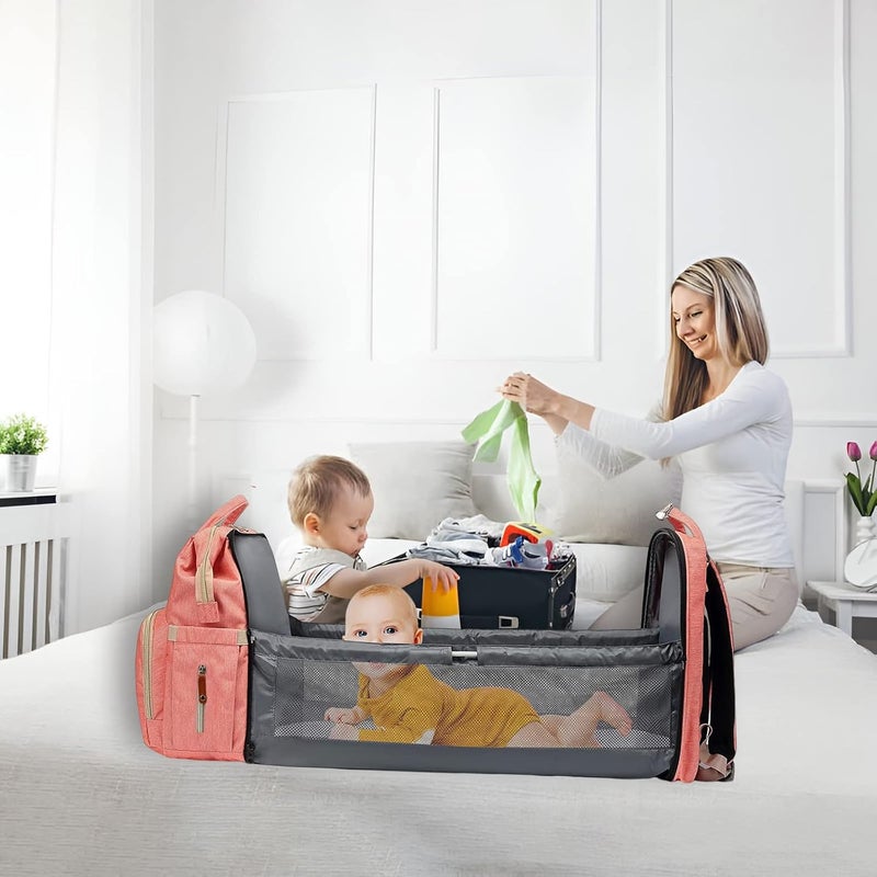 GurZinn Baby Diaper Bag Backpack with Changing Station - Image 5